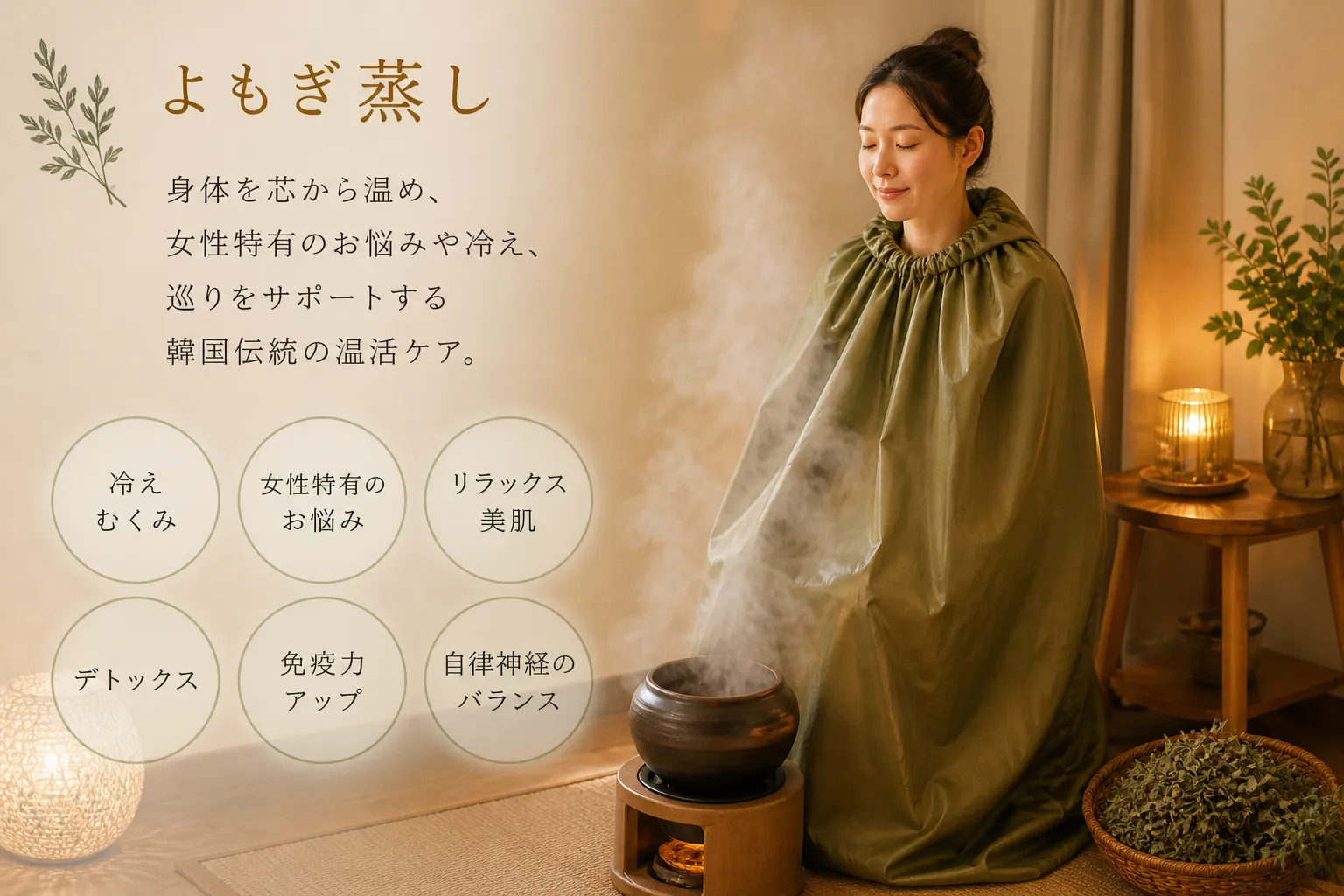 夏によもぎ蒸しがおすすめの理由✨